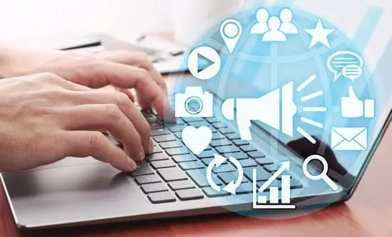 Kreative Social Media Inhalte und modernes Branding