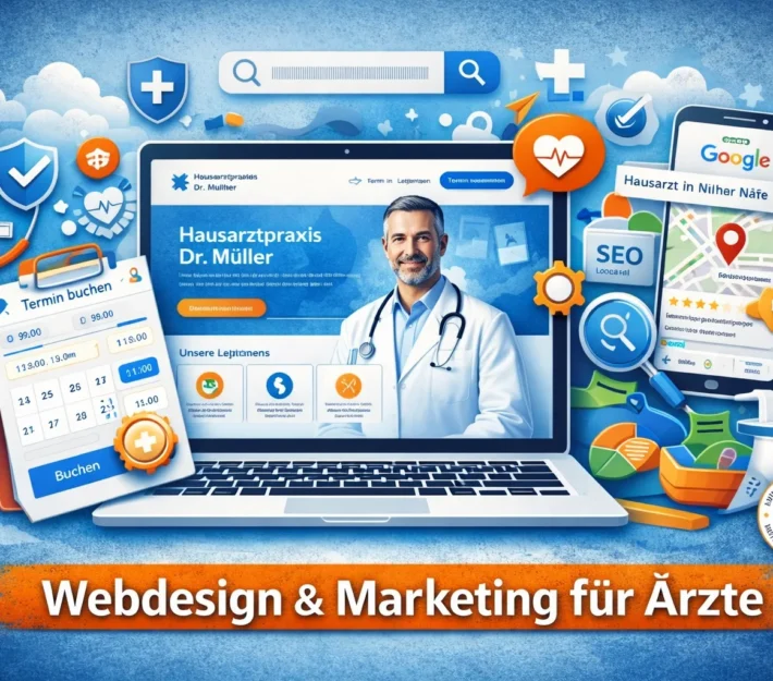Webdesign und Marketing für Ärzte im Gesundheitswesen